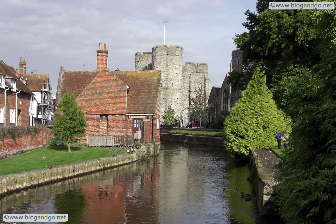Canterbury - The Westgate from the Westgate gardens